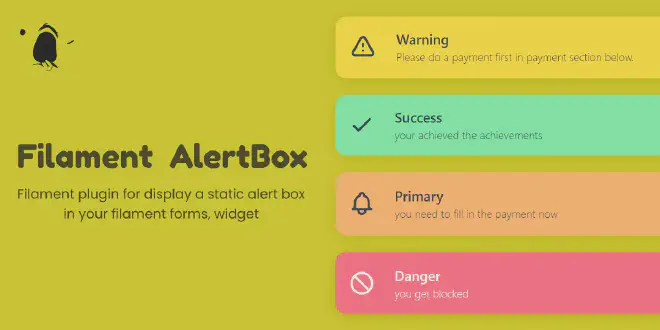 Preview Filament AlertBox